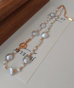 Plated 18k pearl necklace (1)