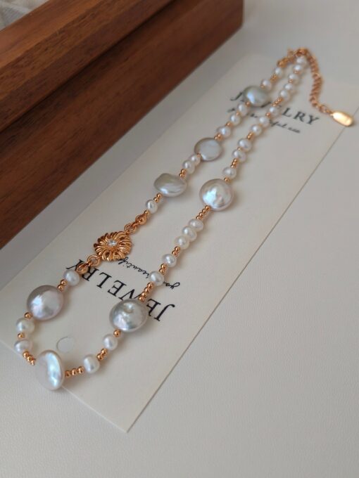 Plated 18k pearl necklace (1)